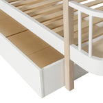 Oliver Furniture Wood Original Einzelbett, 90 x 200cm, weiss/Eiche