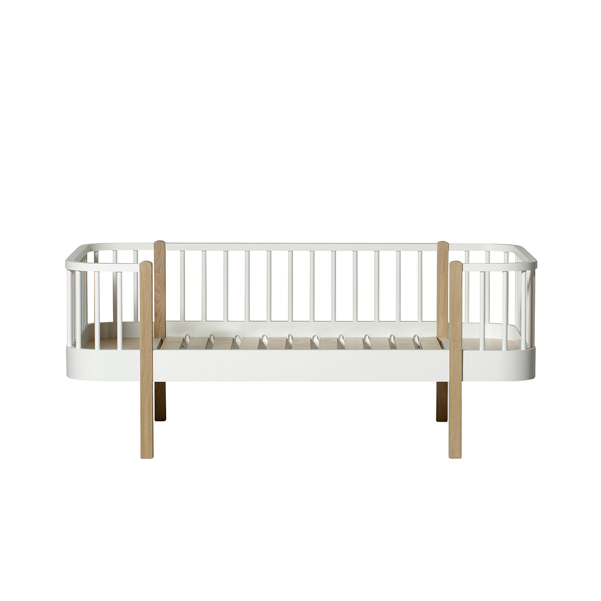 Oliver Furniture Wood Original Junior sofa bed, 90 x 160cm, white/oak