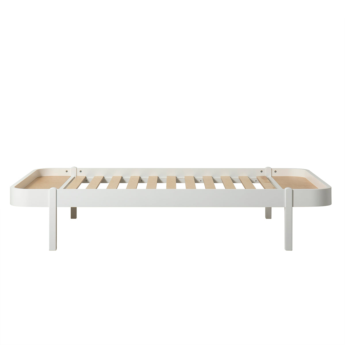 Oliver Furniture Wood Lounger, 120 x 200 cm, white