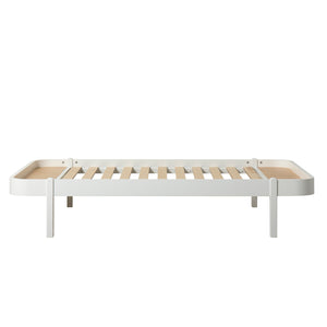Oliver Furniture Wood Lounger, 120 x 200 cm, weiss