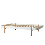 Oliver Furniture Wood Lounger, 120 x 200 cm, weiss/Eiche