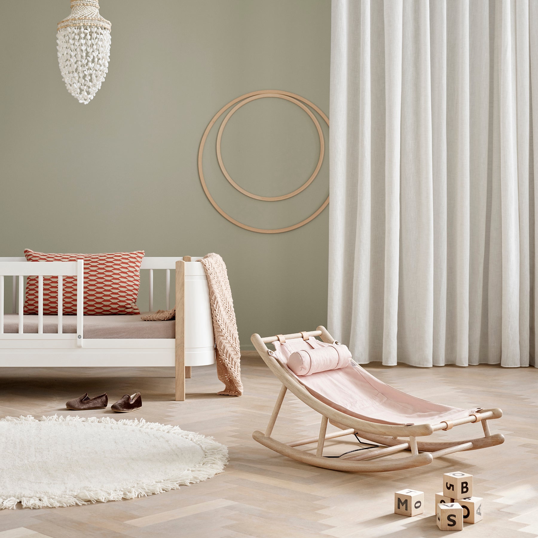 Oliver Furniture Extra Kleinkindsitz für Babywippe, rosa
