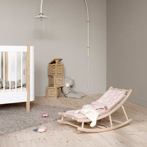 Oliver Furniture Wood Babywippe-Kleinkindwippe-rosa