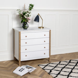 Oliver Furniture Kommode Wood Collection, weiss/Eiche